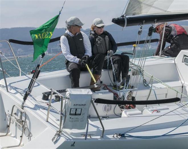 J105 Class President Bruce Stone with his wife Nicole Breault during the 2014 regatta. This year, the event will double as the J105 North American Championship - Rolex Big Boat Series ©  Rolex/Daniel Forster http://www.regattanews.com